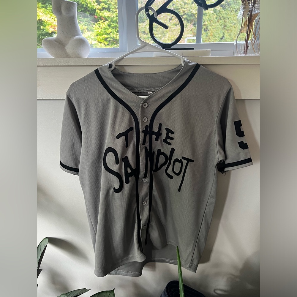 Gray/Black Sandlot Squints Jersey Size Youth Large